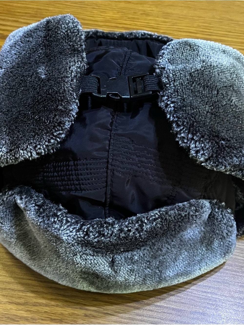 Faux Fur Trapper Hat in Gray Size 60/Large